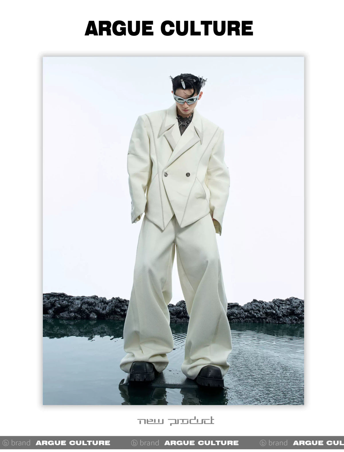 Deconstructed Oversized Suit Jacket | Avant-Garde - description image 9