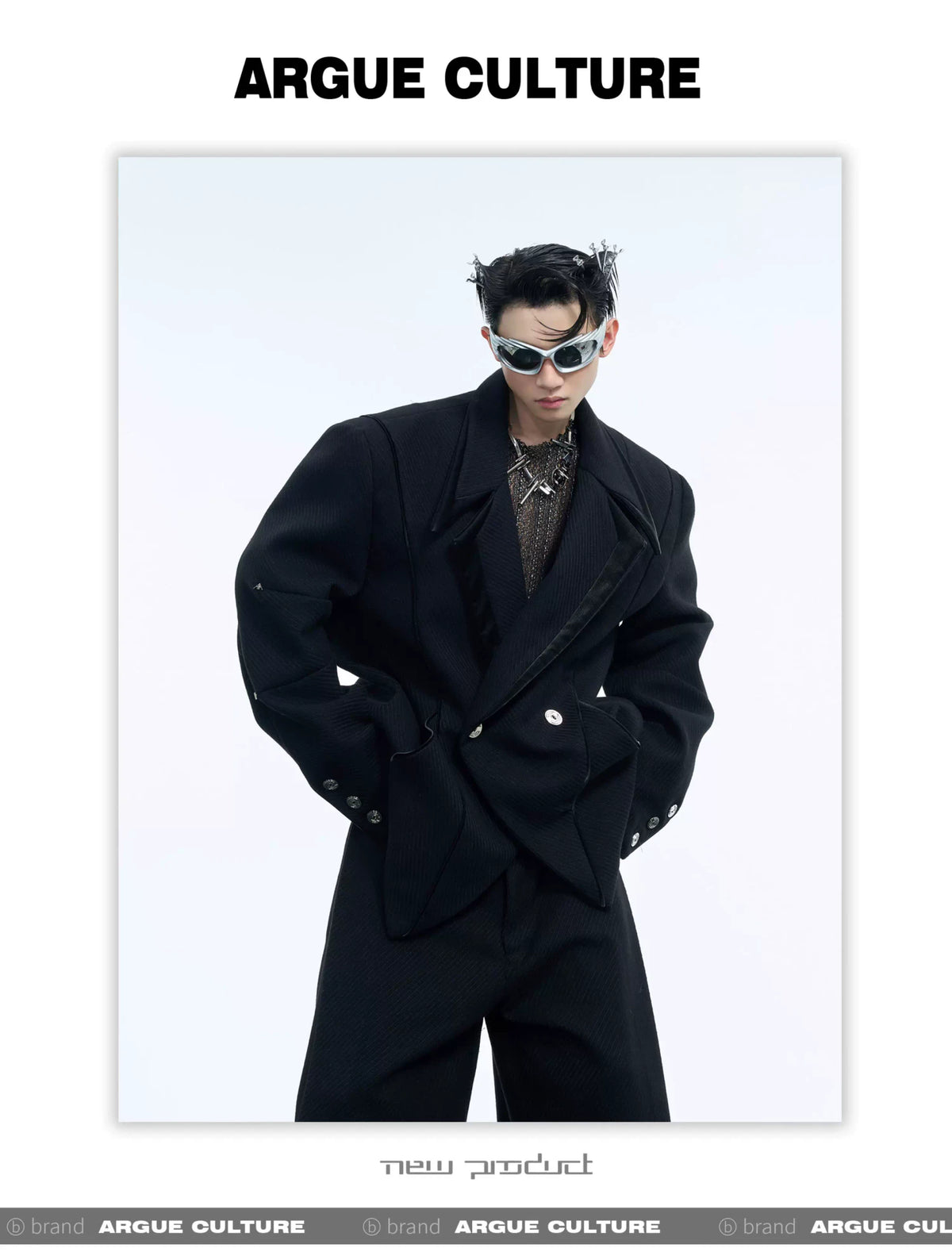 Deconstructed Oversized Suit Jacket | Avant-Garde - description image 21