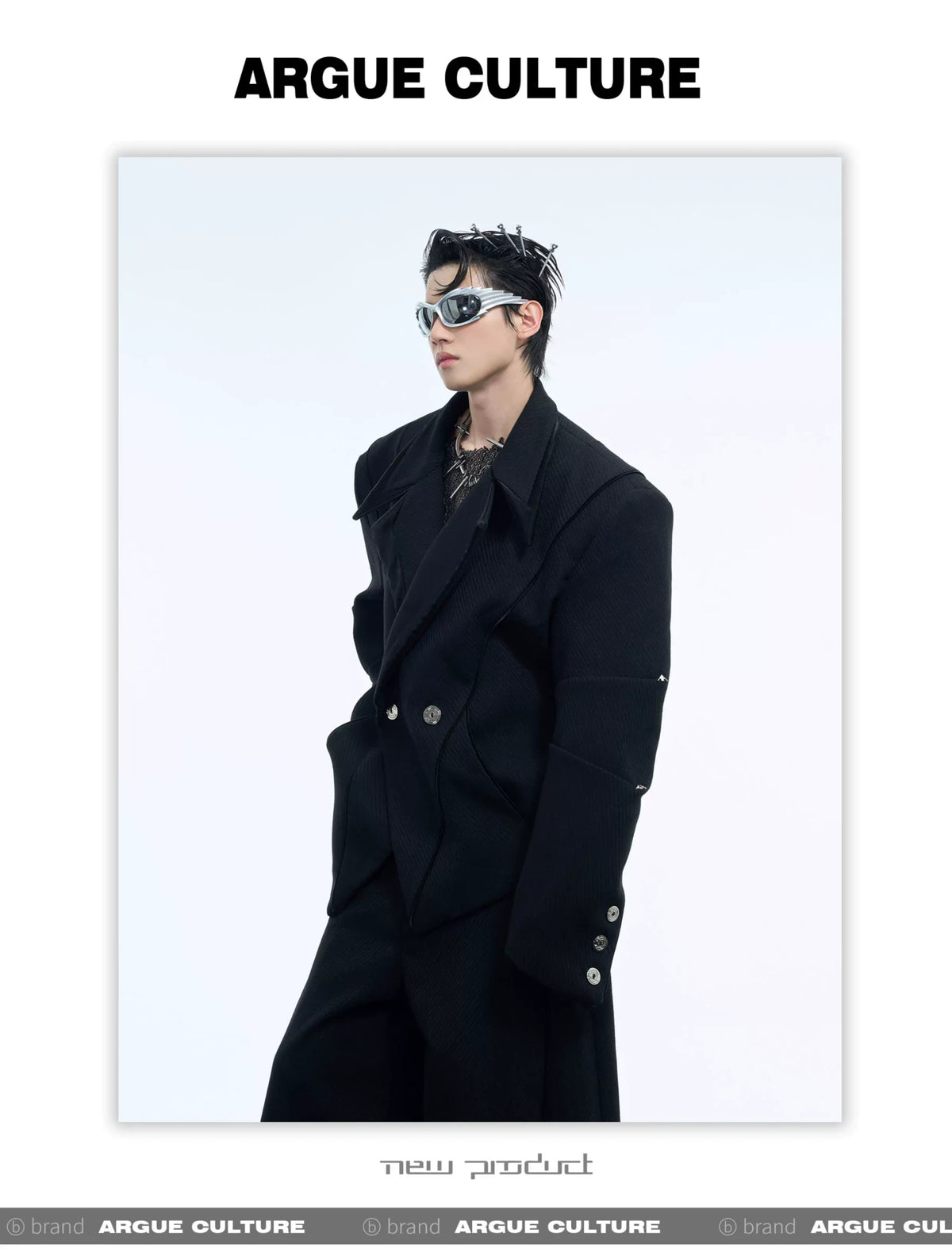 Deconstructed Oversized Suit Jacket | Avant-Garde - description image 22