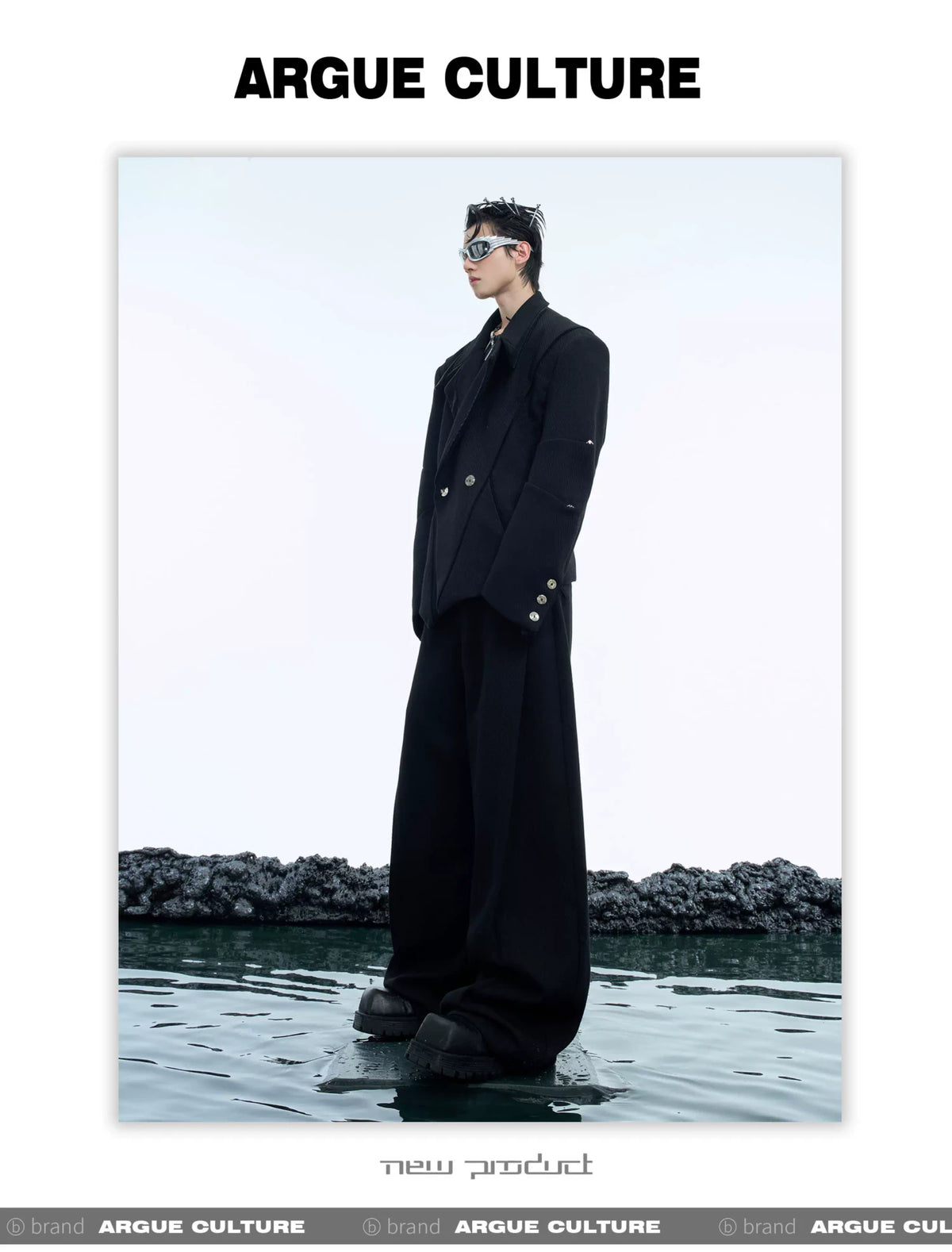 Deconstructed Oversized Suit Jacket | Avant-Garde - description image 24