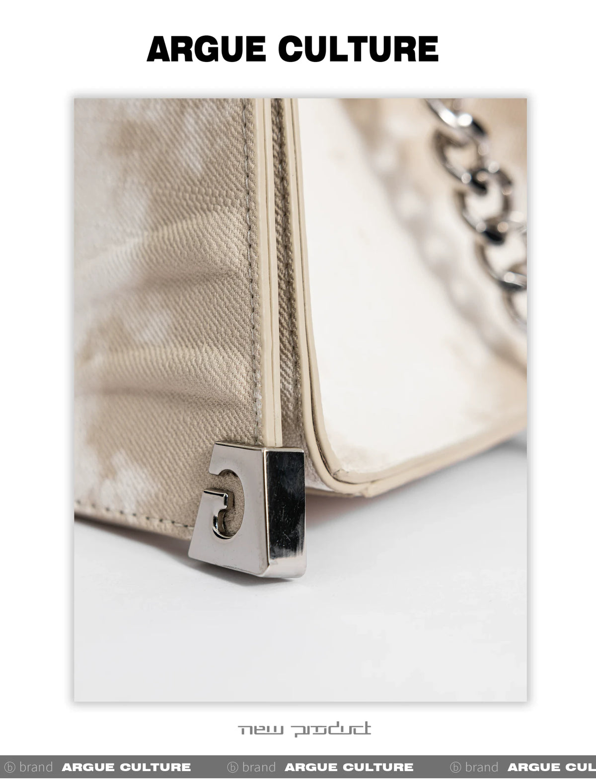 Embossed PU Tote Bag with Metal Clasp | Crossbody Style - description image 11