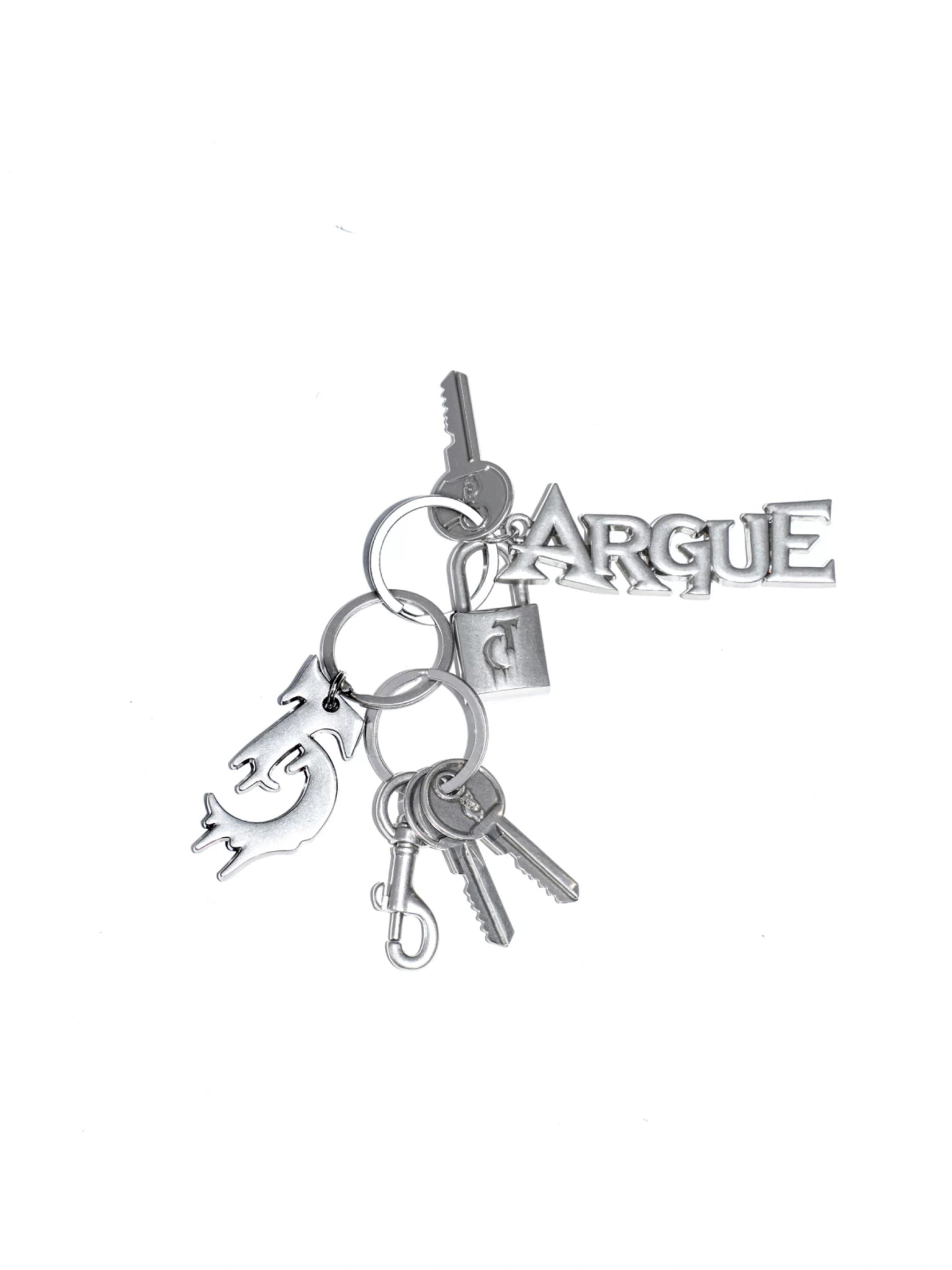 Vintage Metal Logo Keychain in Aluminum Alloy - main image 1