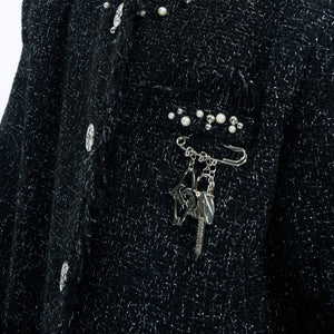 Lock & Key Metal Pendant Brooch | Avant-Garde Pin - main image 2