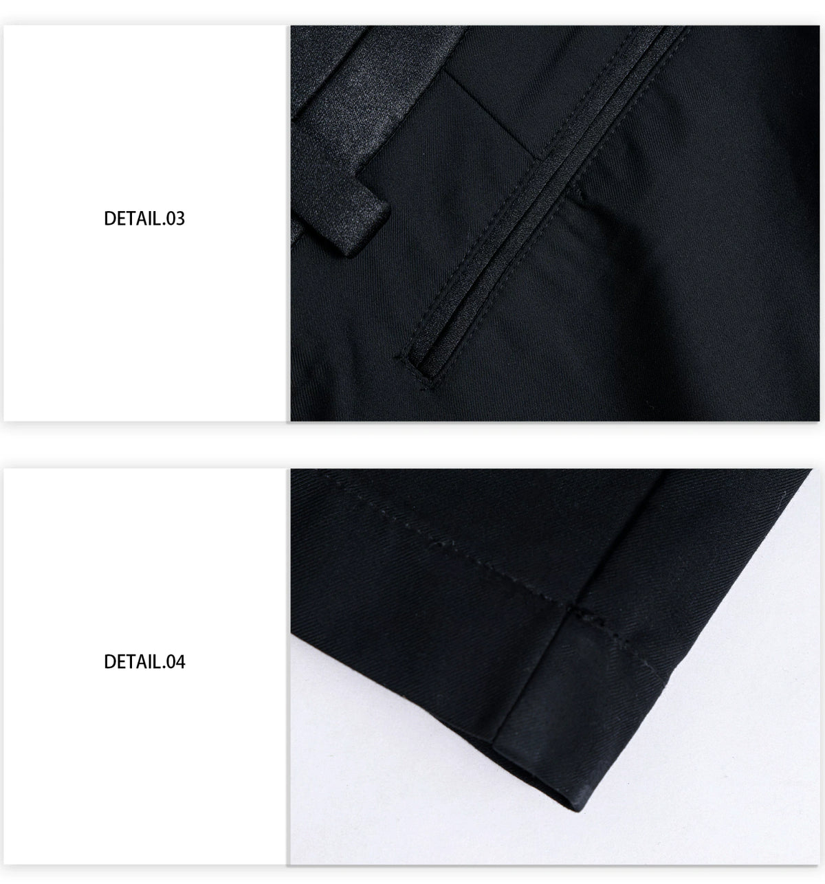 High-Waisted Black Cotton-Modal Micro-Flare Trousers - description image 4