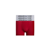 Layered Waistband Boxer Briefs in Nylon Modal Blend - Red