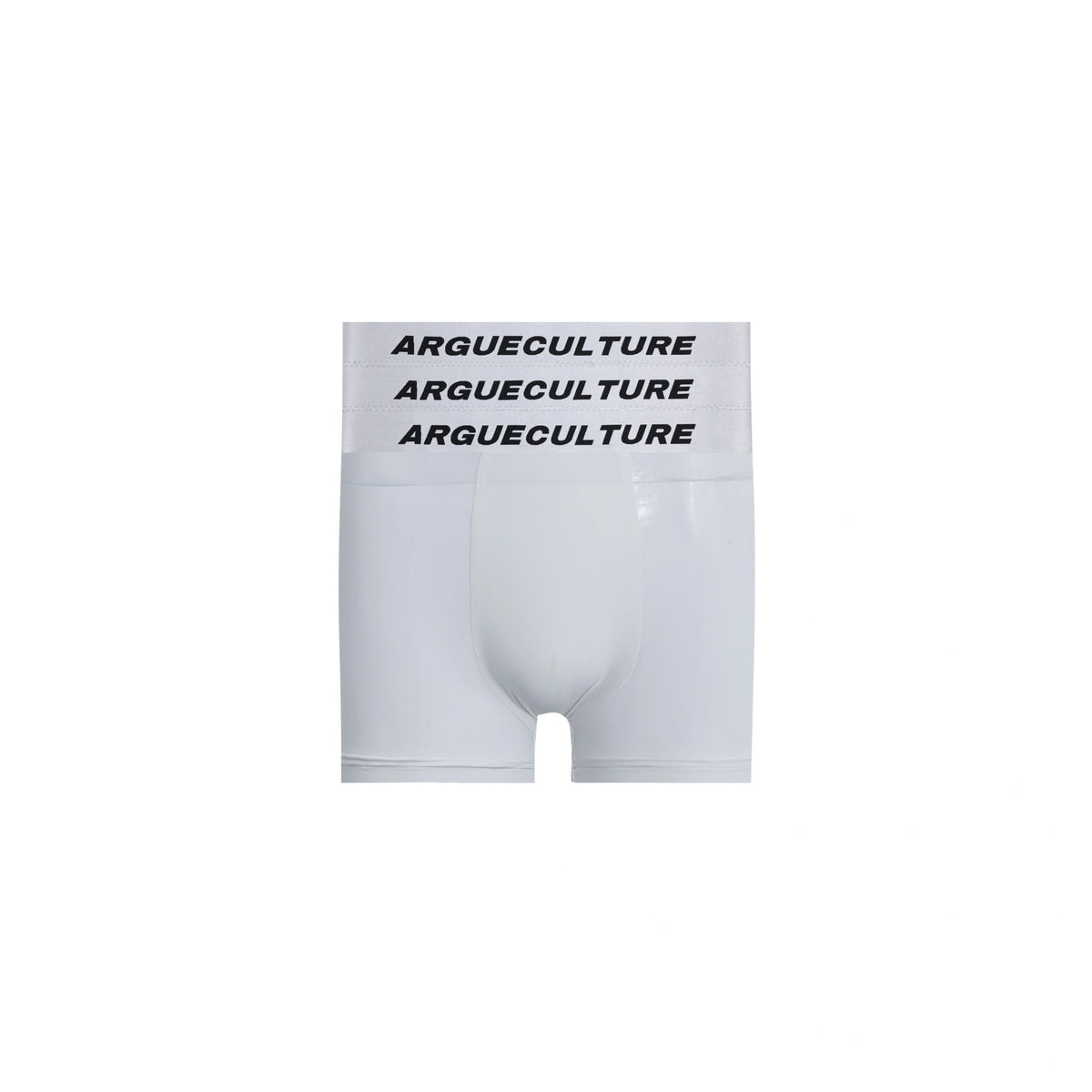 Layered Waistband Boxer Briefs in Nylon Modal Blend - White