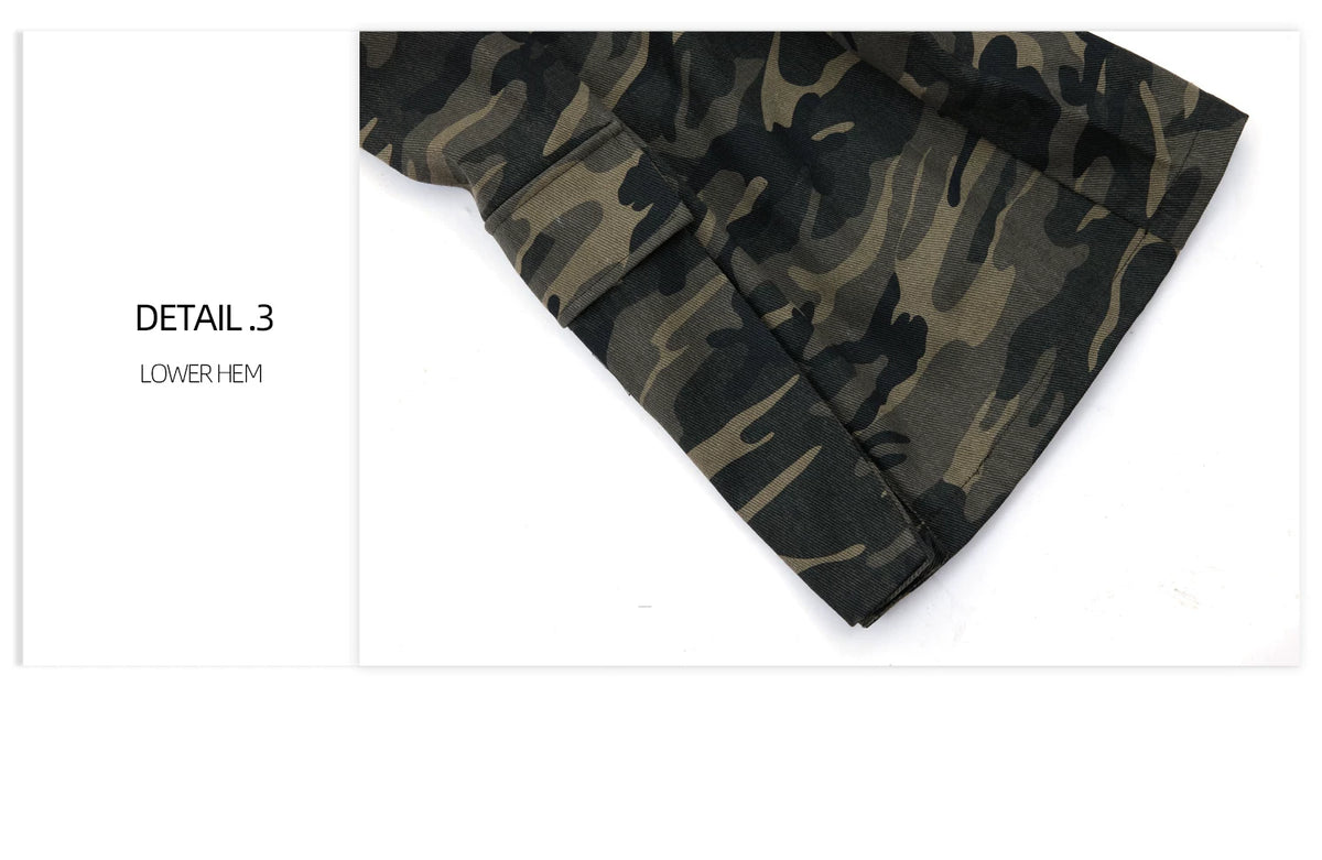 Green Camouflage Belted Cargo Pants | Streetwear - description image 3
