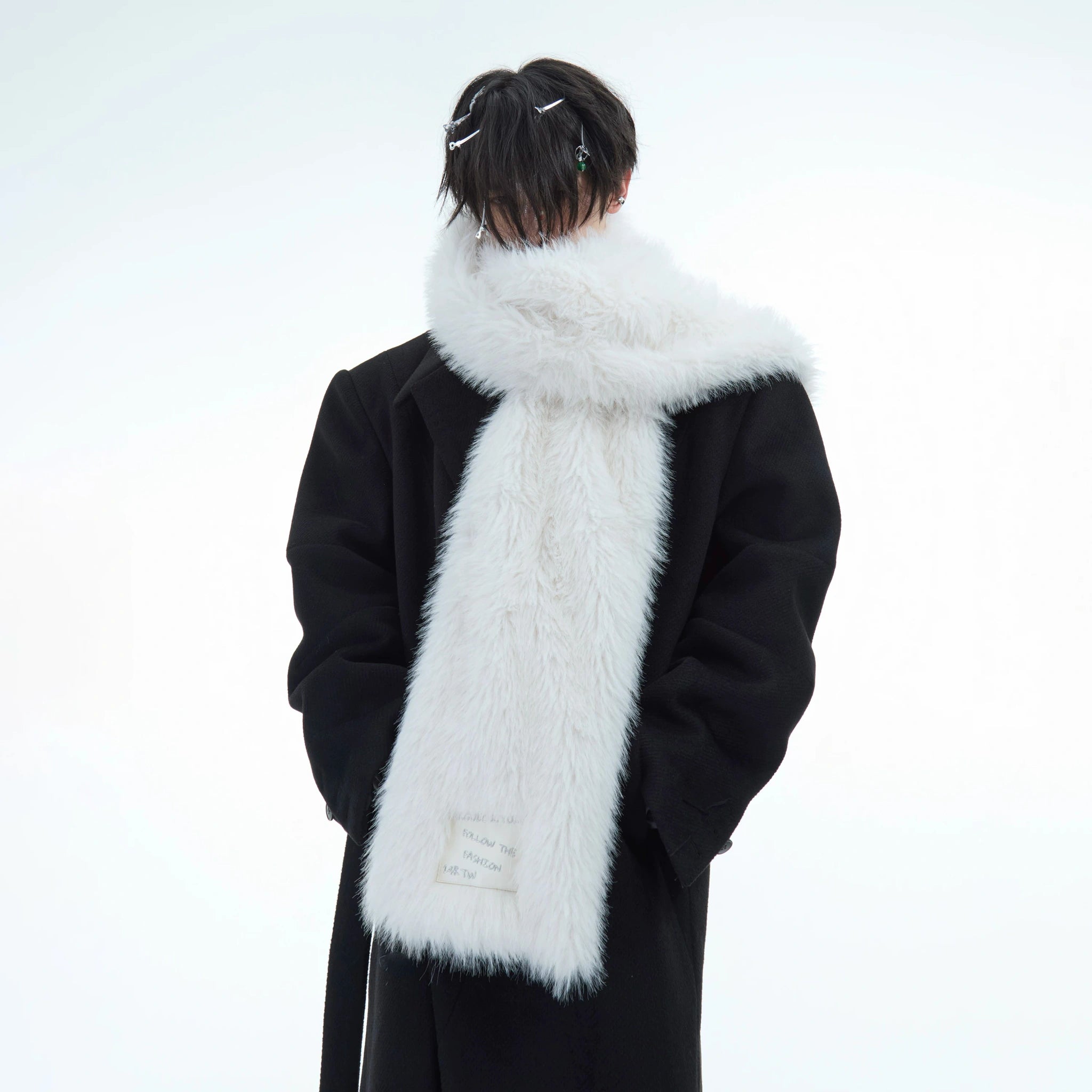 Plush Faux-Mink Scarf | Unisex Winter Streetwear - main image 1