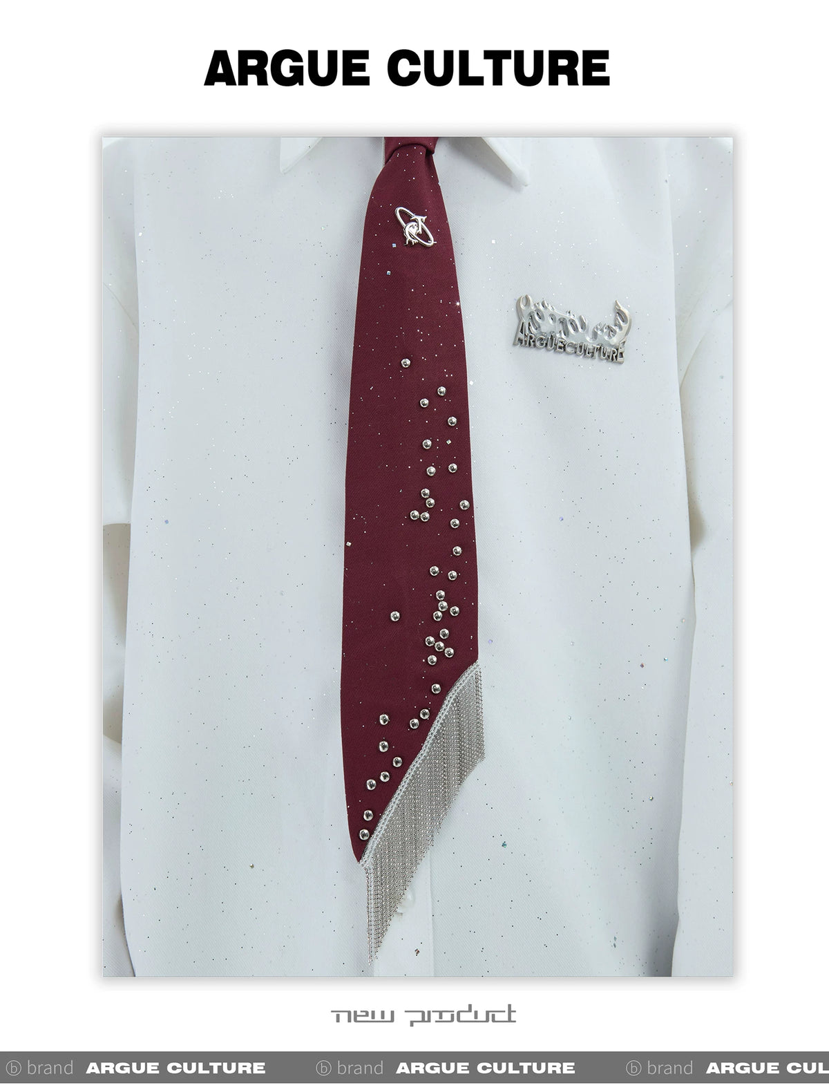 Metal Rivet Tassel Bolo Tie | Avant-Garde Accessory - description image 5