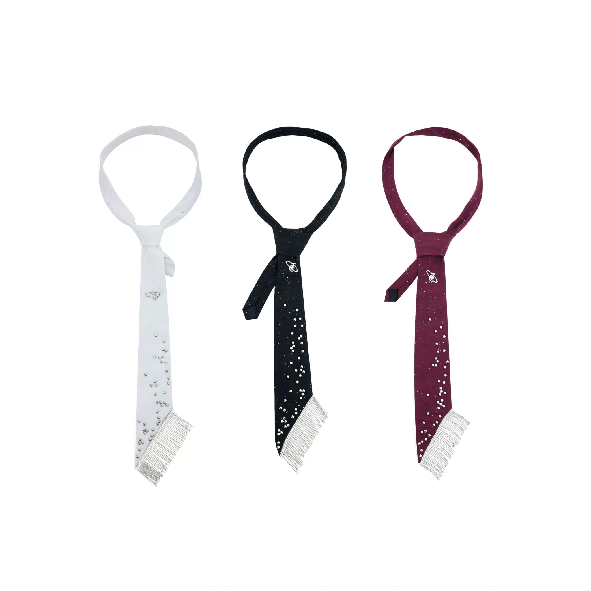 Metal Rivet Tassel Bolo Tie | Avant-Garde Accessory - main image 1