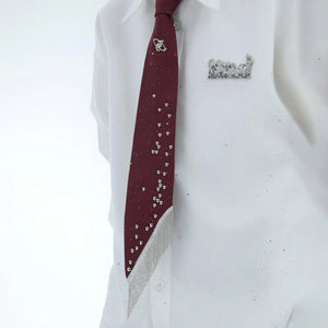Metal Rivet Tassel Bolo Tie | Avant-Garde Accessory - main image 2