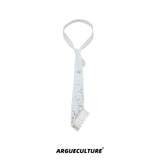 Metal Rivet Tassel Bolo Tie | Avant-Garde Accessory - White Tie