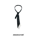 Metal Rivet Tassel Bolo Tie | Avant-Garde Accessory - Black Tie