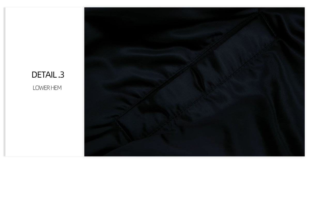 Plush Panel Nylon Bomber Jacket | Streetwear Outerwear - description image 3