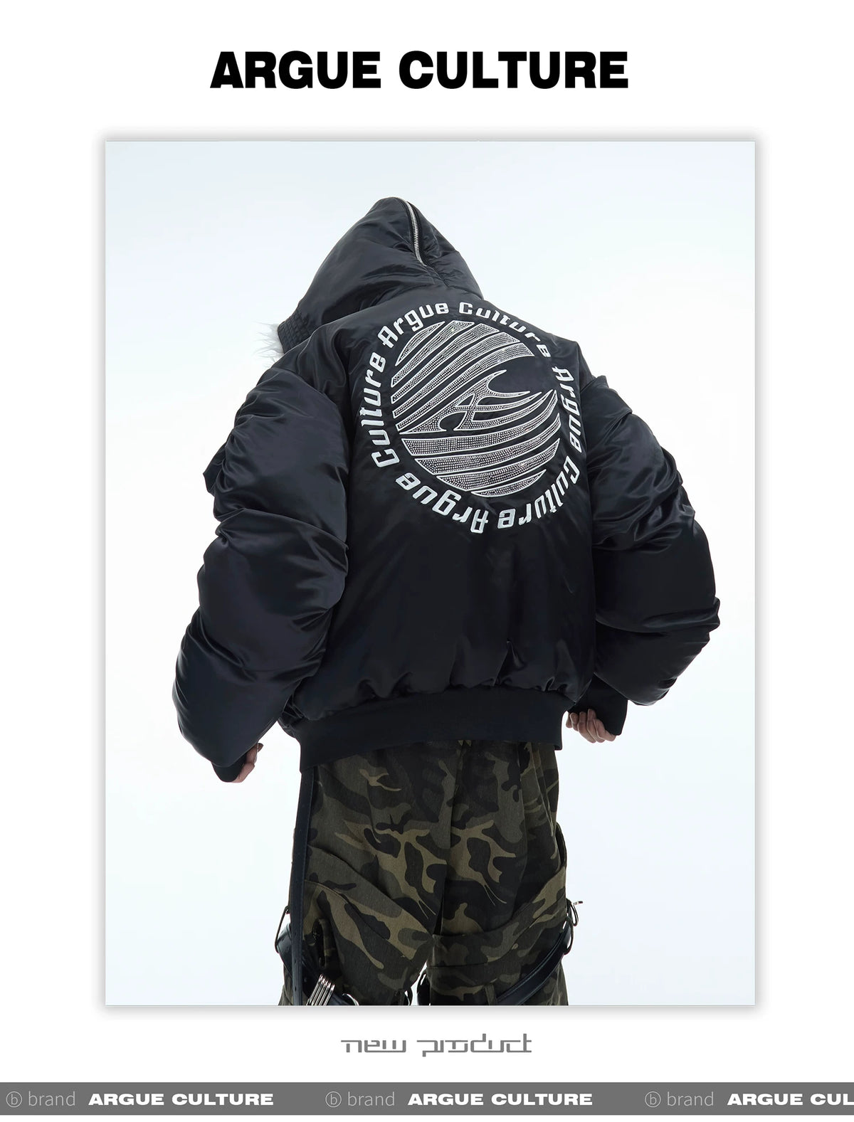 Plush Panel Nylon Bomber Jacket | Streetwear Outerwear - description image 6
