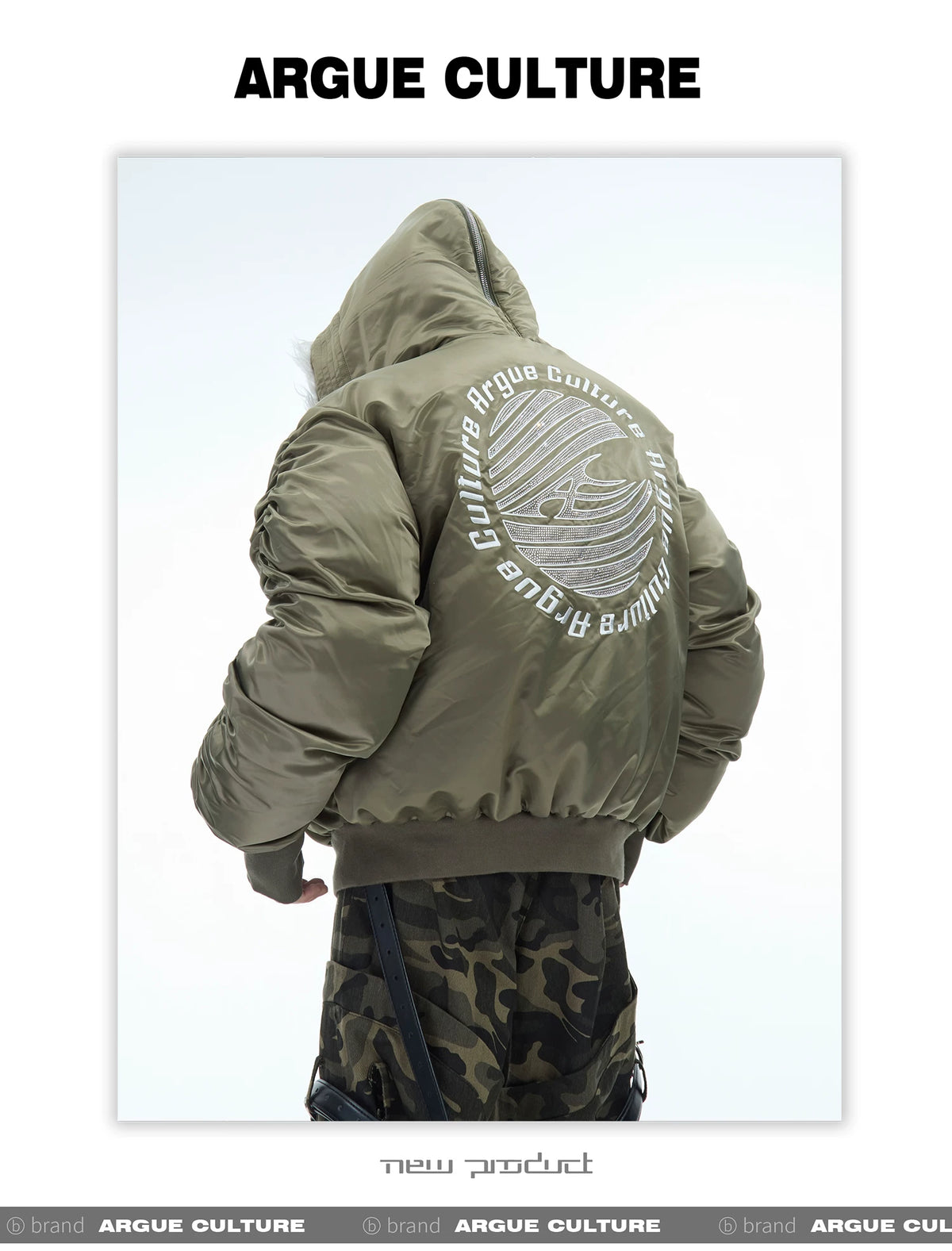 Plush Panel Nylon Bomber Jacket | Streetwear Outerwear - description image 20