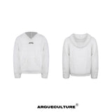 Hooded Pearl-Trim Sweater | Relaxed Faux-Mink Style - White