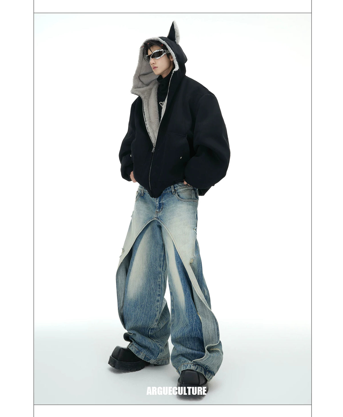 Reversible Hooded Quilted Jacket | Plush Cotton Blend - description image 9