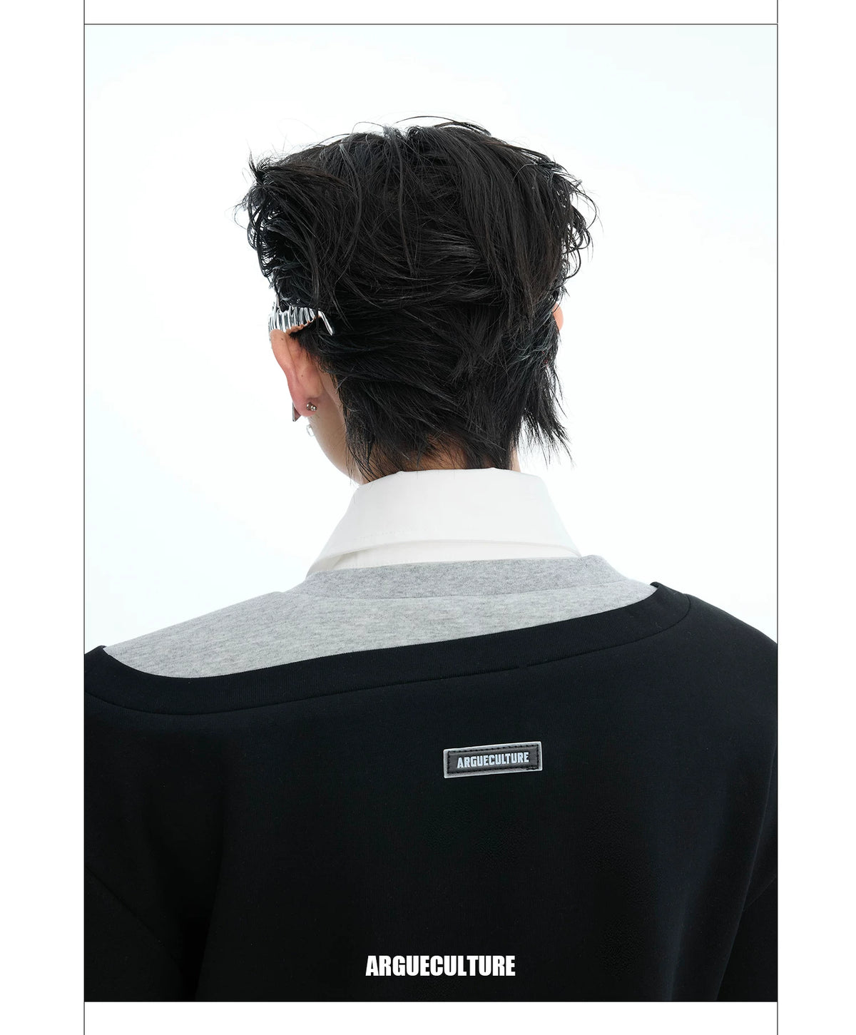 Color-Blocked Three-Piece Long-Sleeve T-Shirt - description image 7