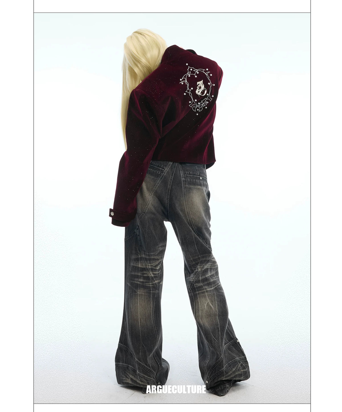 Fine-Glitter Metal Button Jacket | Loose Short Fit - description image 24