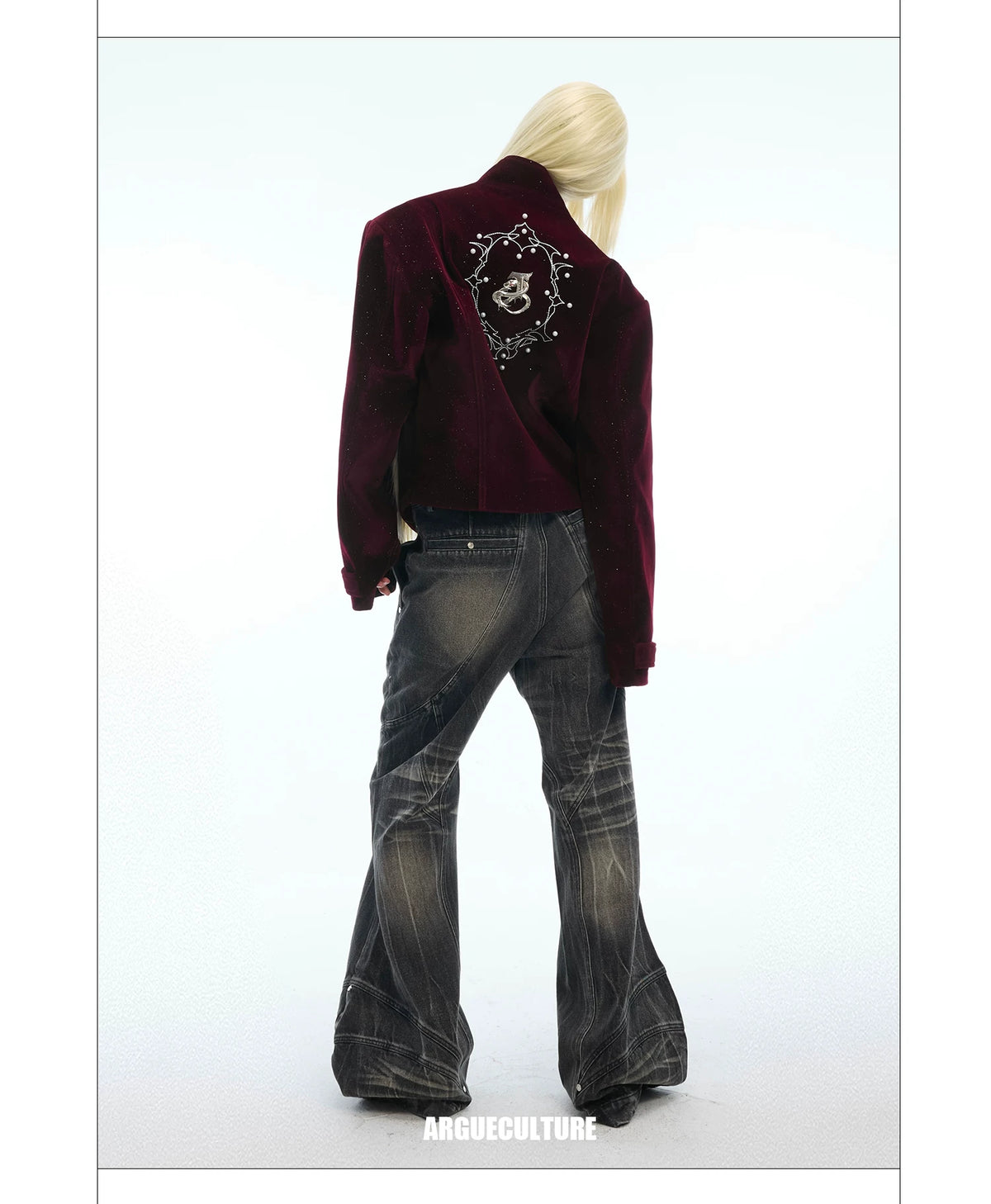 Fine-Glitter Metal Button Jacket | Loose Short Fit - description image 26