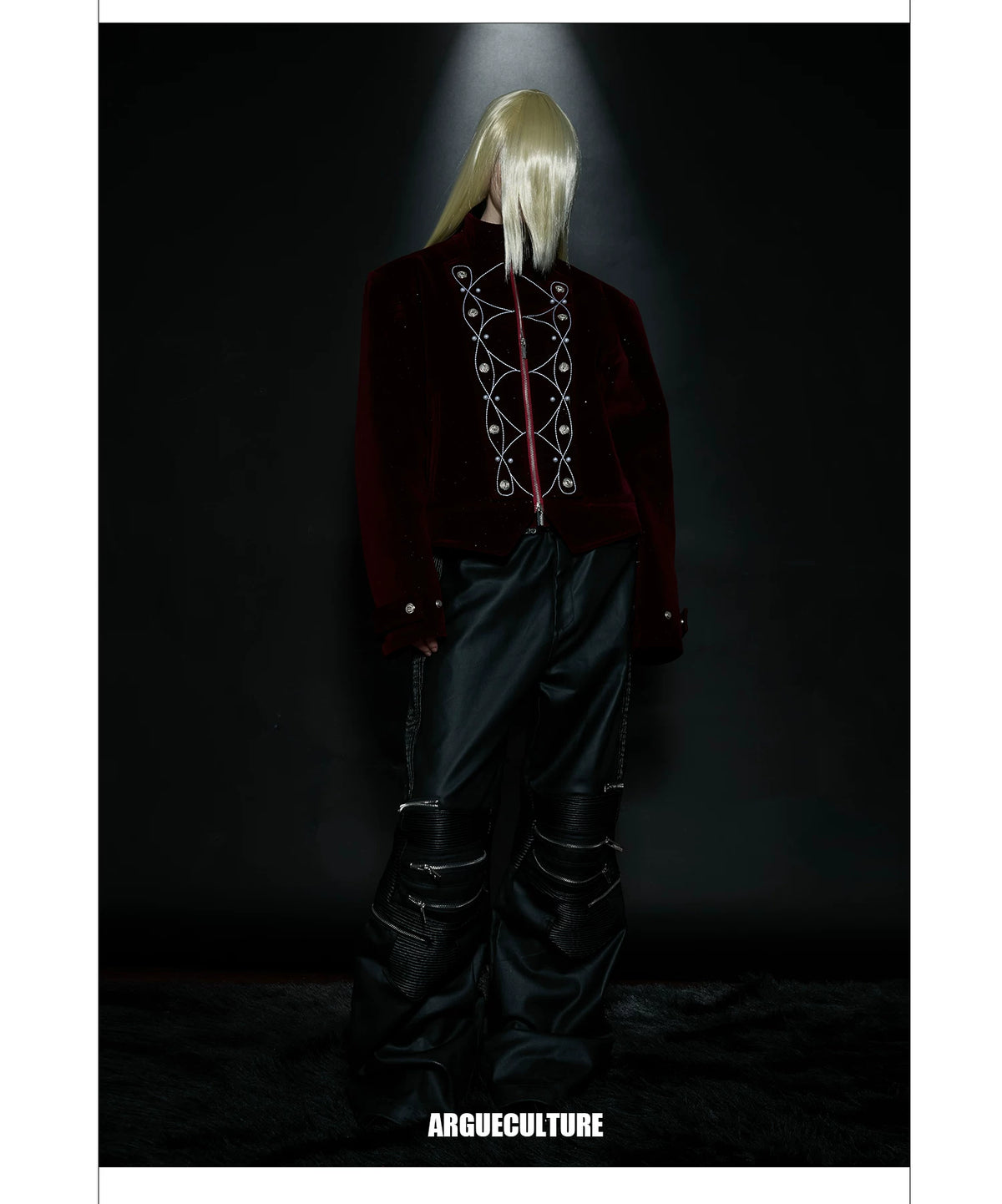 Fine-Glitter Metal Button Jacket | Loose Short Fit - description image 27