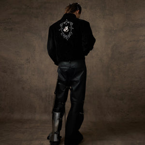 Fine-Glitter Metal Button Jacket | Loose Short Fit - main image 5