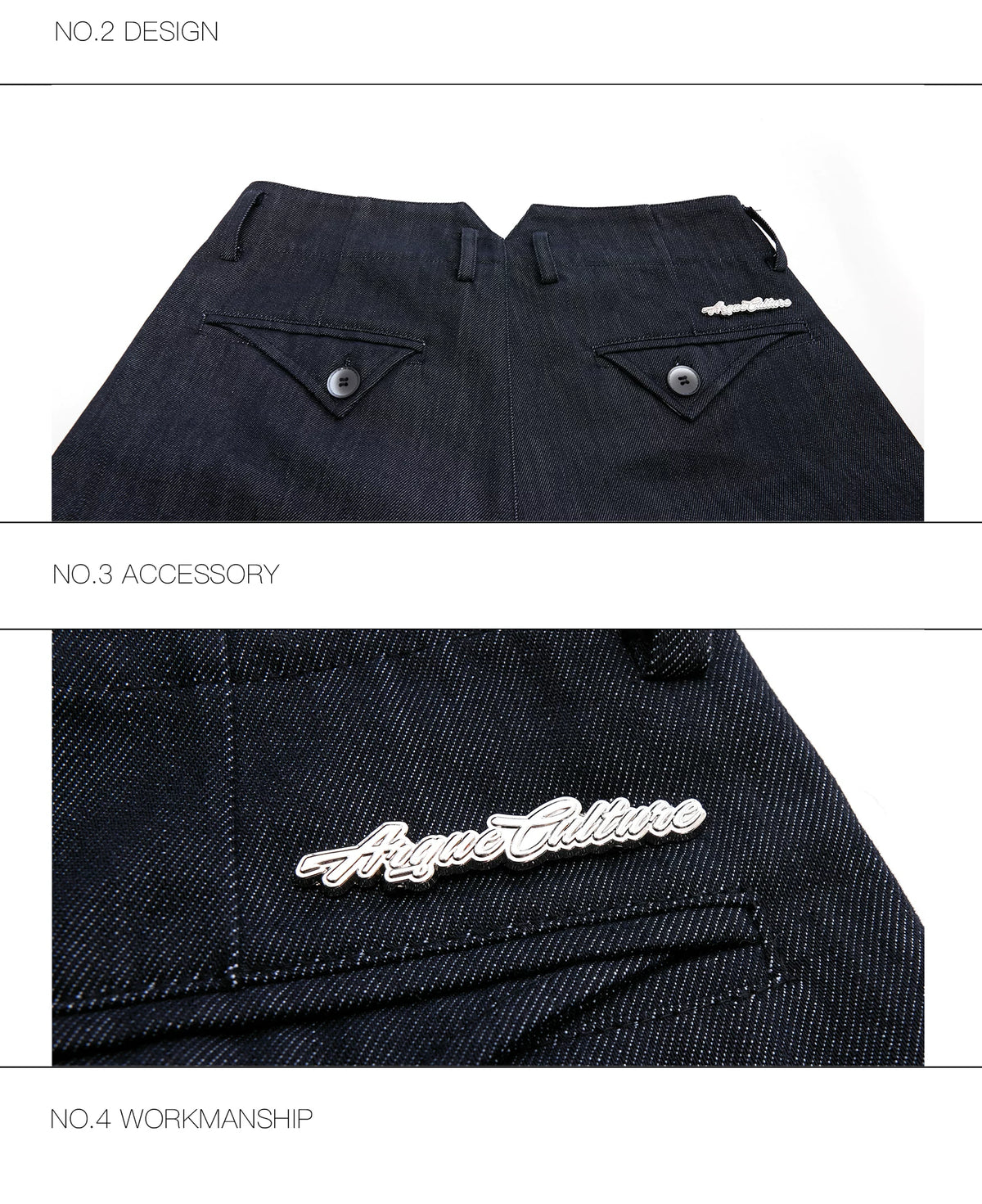 Heavyweight Raw Denim Wide-Leg Jeans | Relaxed Fit - description image 13