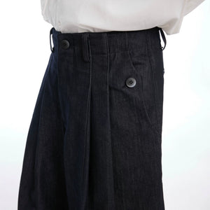 Heavyweight Raw Denim Wide-Leg Jeans | Relaxed Fit - main image 3