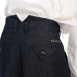 Heavyweight Raw Denim Wide-Leg Jeans | Relaxed Fit - main image 4