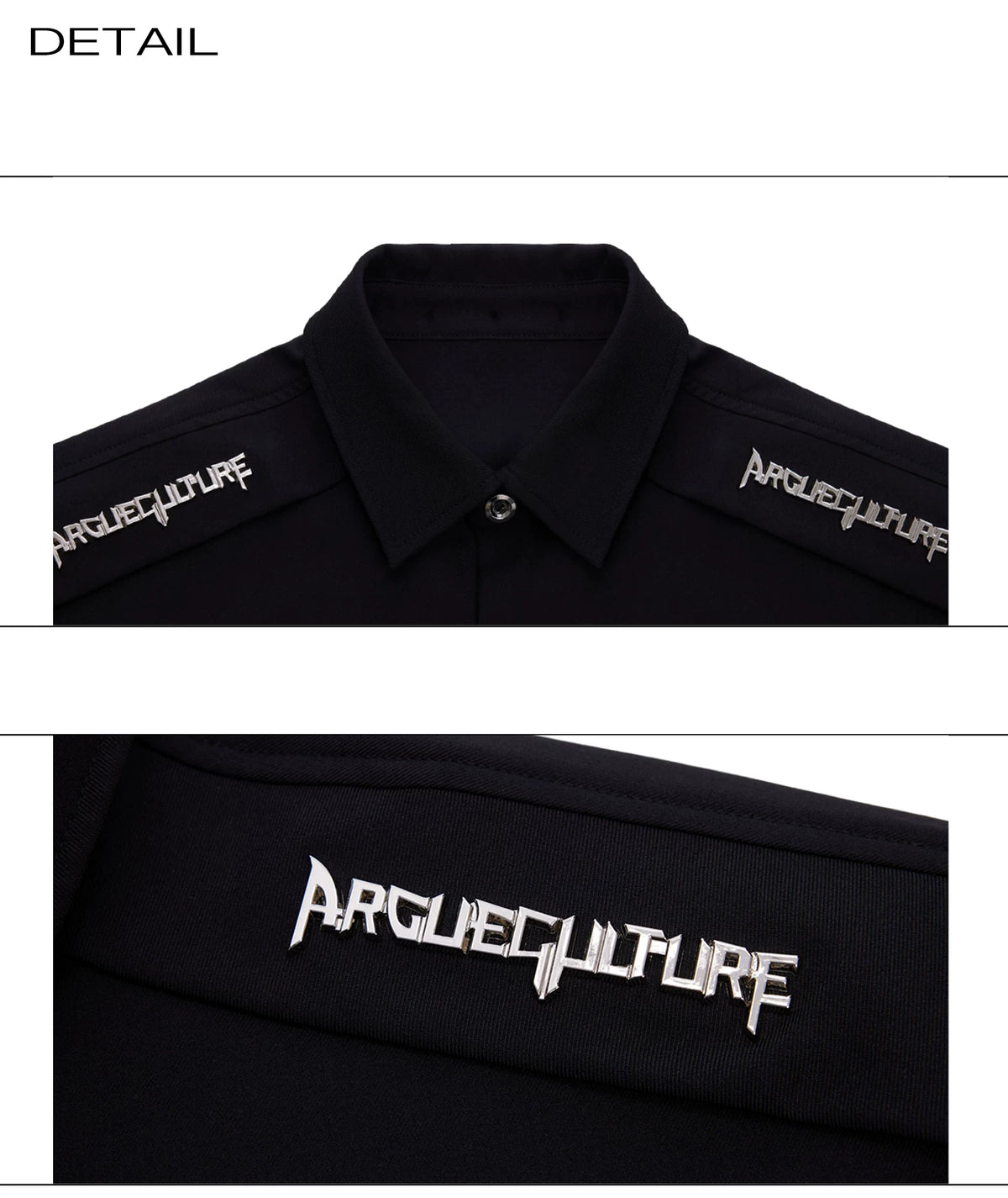 Oversized Short-Sleeve Shirt with Detachable Ribbon Detail - description image 18