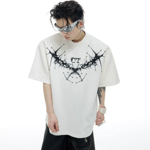 Metal Rivet Embroidery Relaxed T-Shirt | Unisex - main image 3