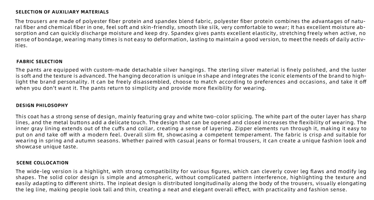 Black Metal-Accent Wide-Leg Trousers for Streetwear - description image 2