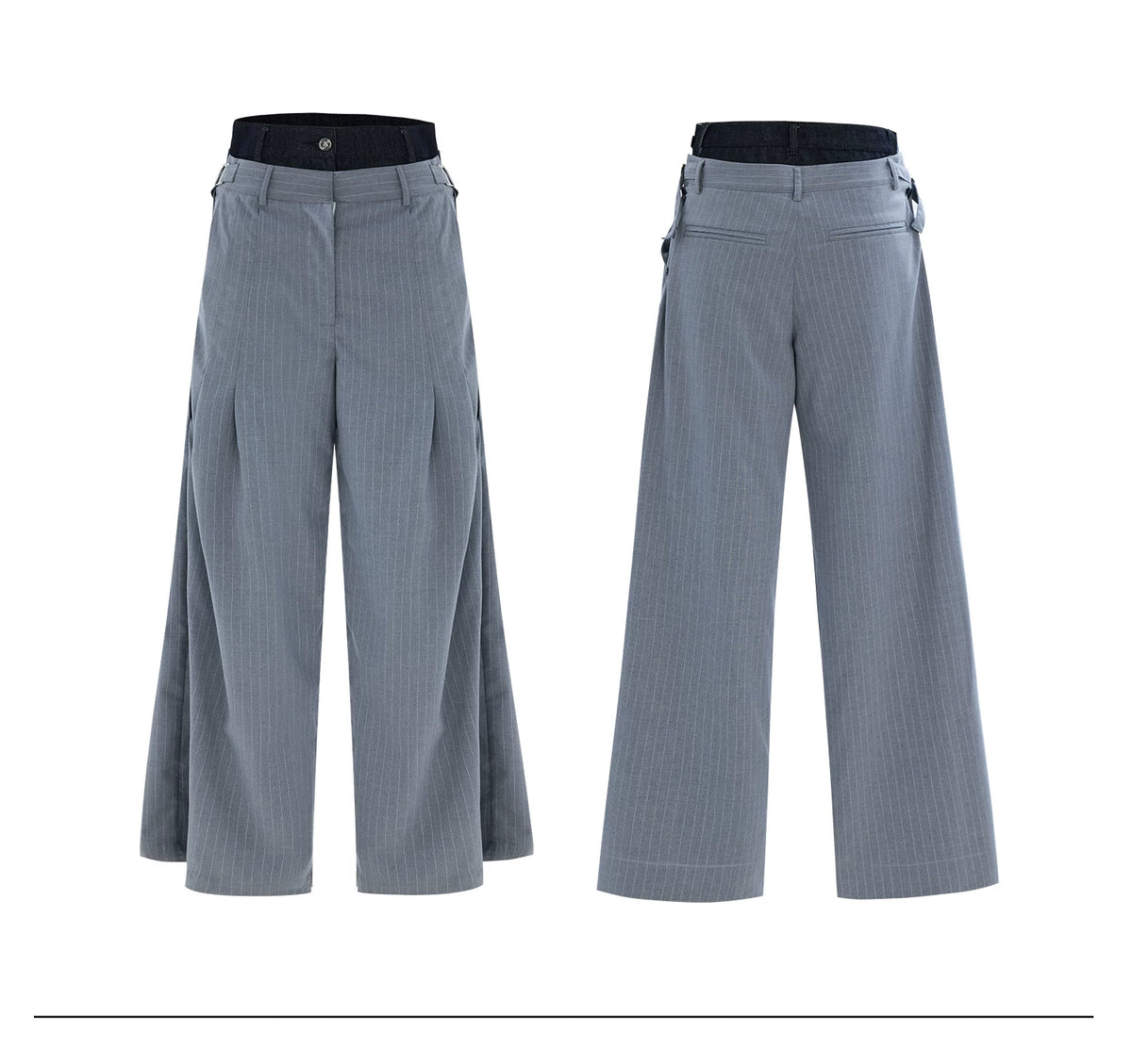 Deconstructed Striped Suit Separates | Grey Streetwear - description image 16