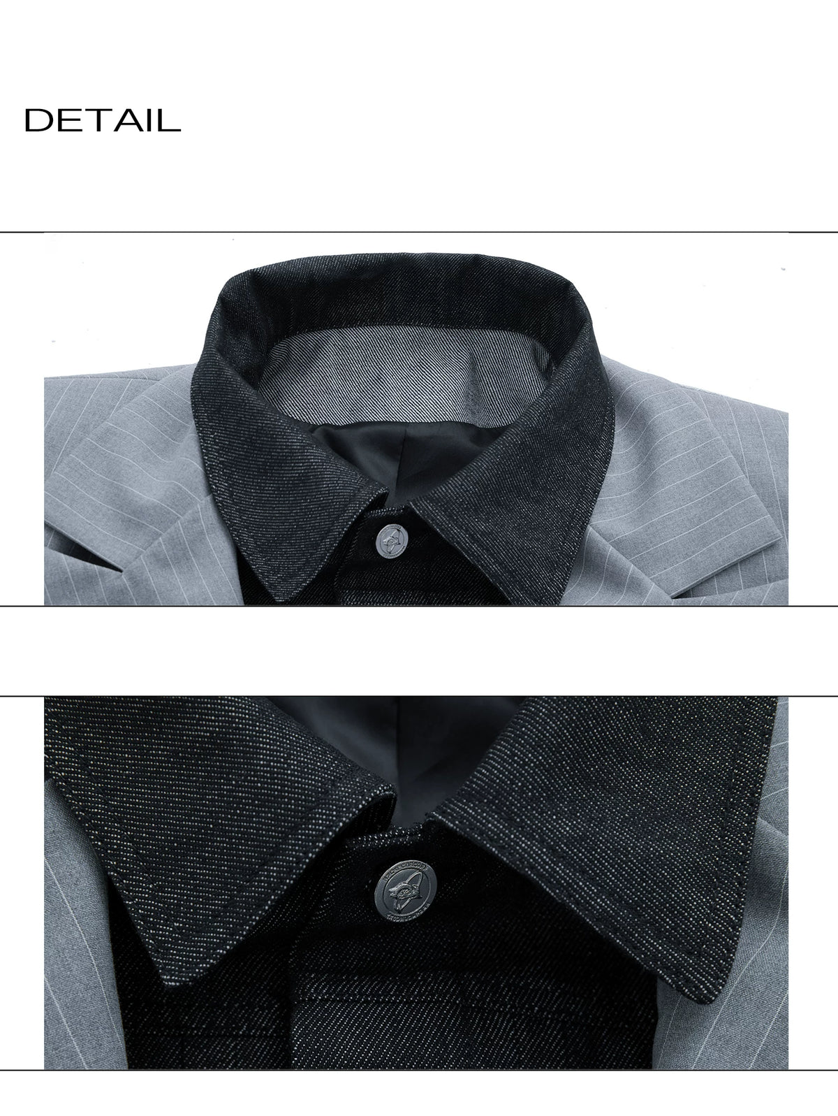 Deconstructed Striped Suit Separates | Grey Streetwear - description image 17