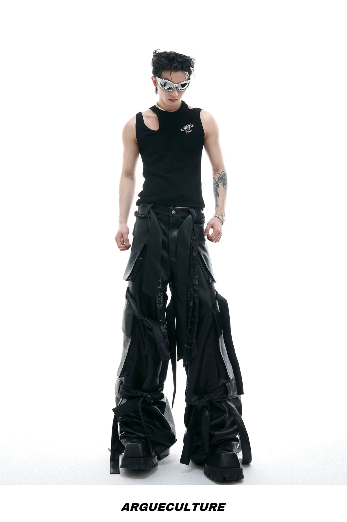 Cutout Metal-Detail Tank Vest | Argue Culture - description image 12
