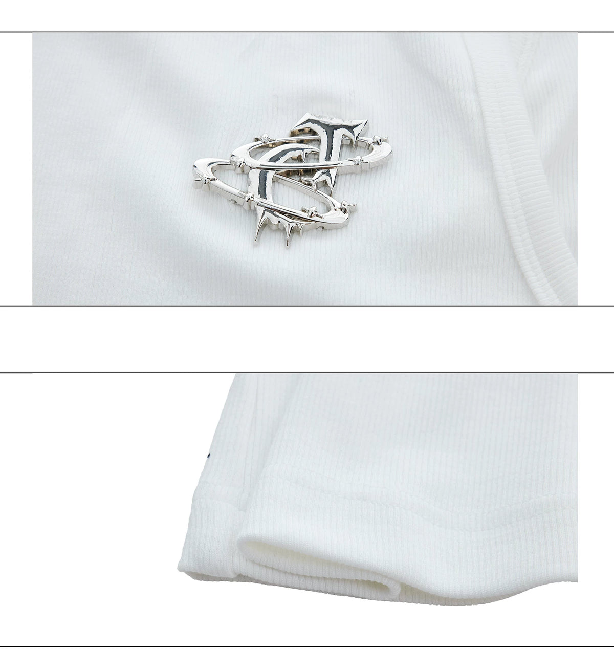 Cutout Metal-Detail Tank Vest | Argue Culture - description image 18