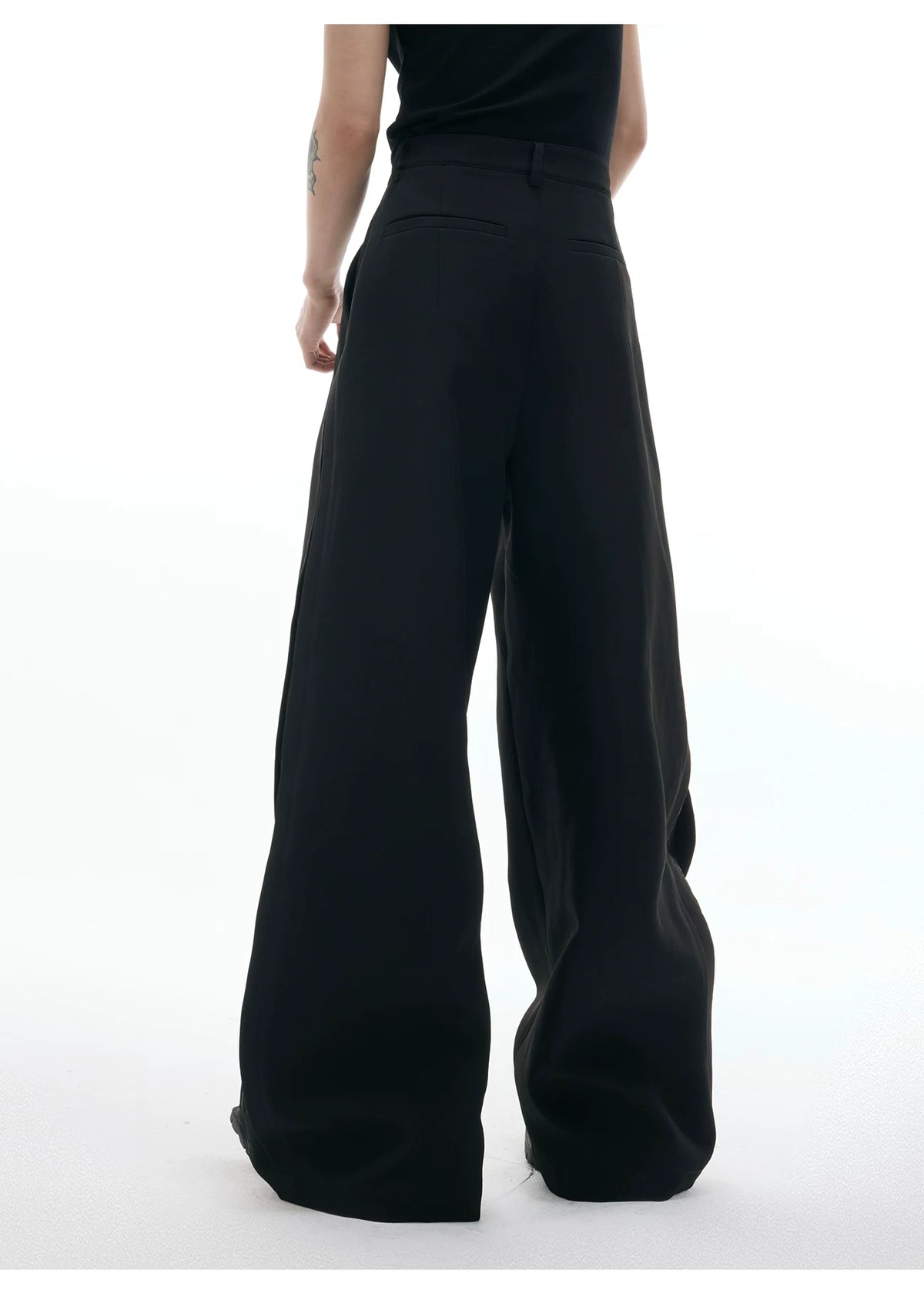 Relaxed Wide-Leg Embroidered Trousers | Avant-Garde - description image 10