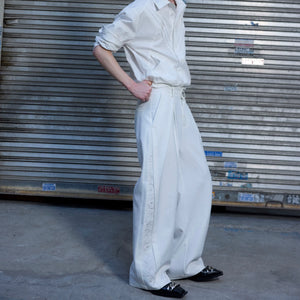 Relaxed Wide-Leg Embroidered Trousers | Avant-Garde - main image 2