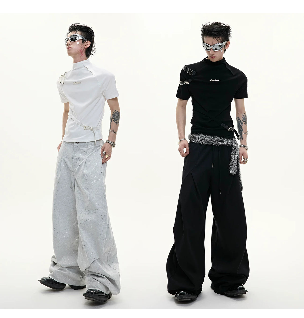 Cotton Letter Graphic T-Shirt | Relaxed Streetwear - description image 2