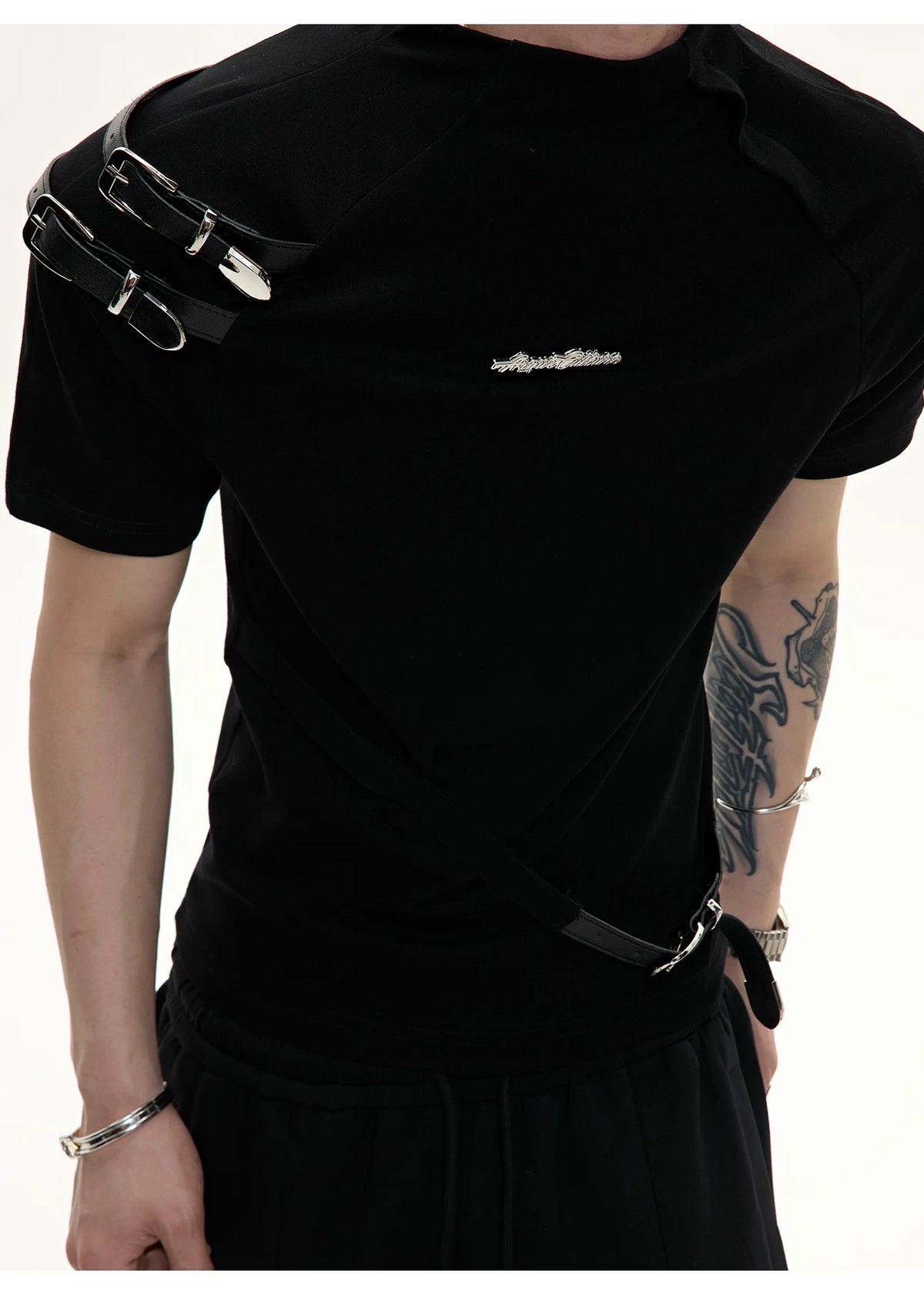Cotton Letter Graphic T-Shirt | Relaxed Streetwear - description image 8