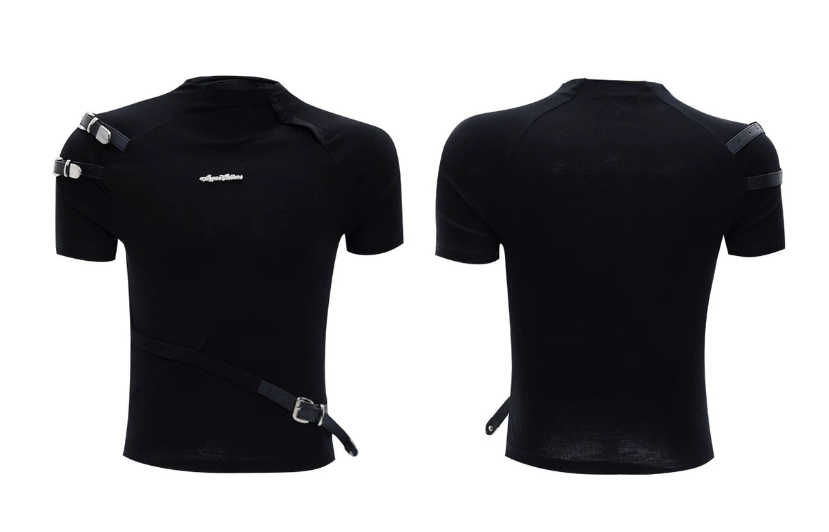 Cotton Letter Graphic T-Shirt | Relaxed Streetwear - description image 17