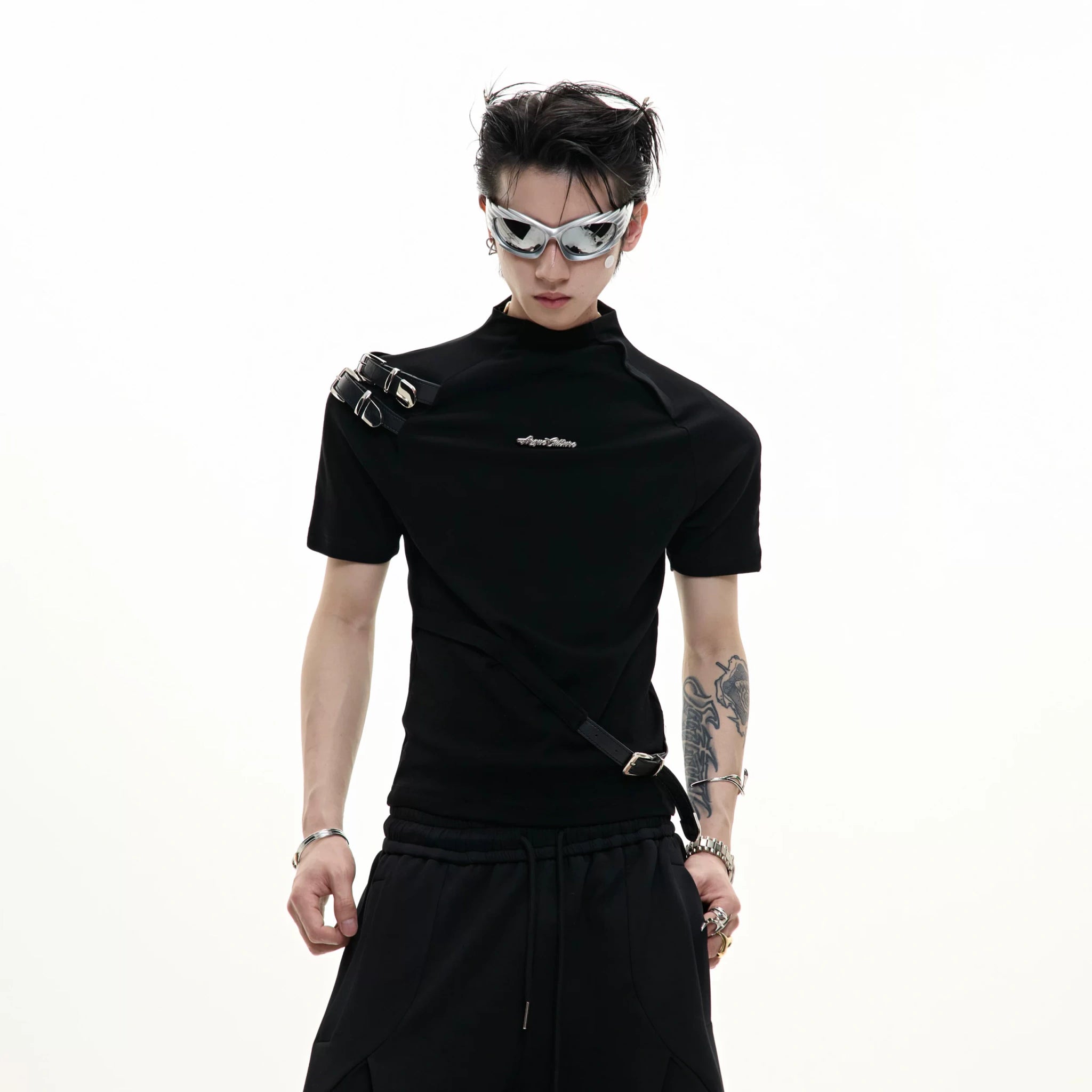 Cotton Letter Graphic T-Shirt | Relaxed Streetwear - main image 1