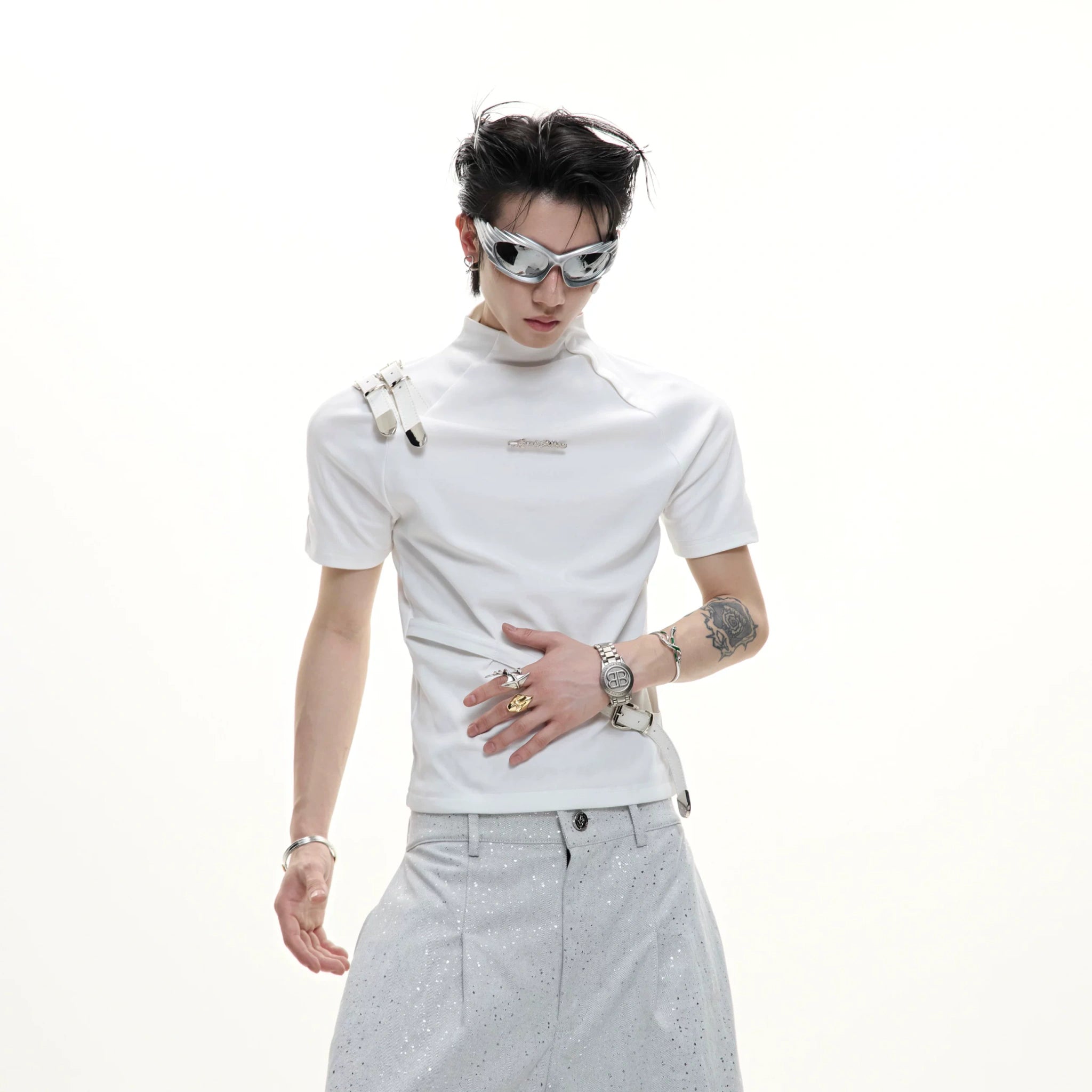 Cotton Letter Graphic T-Shirt | Relaxed Streetwear - main image 2