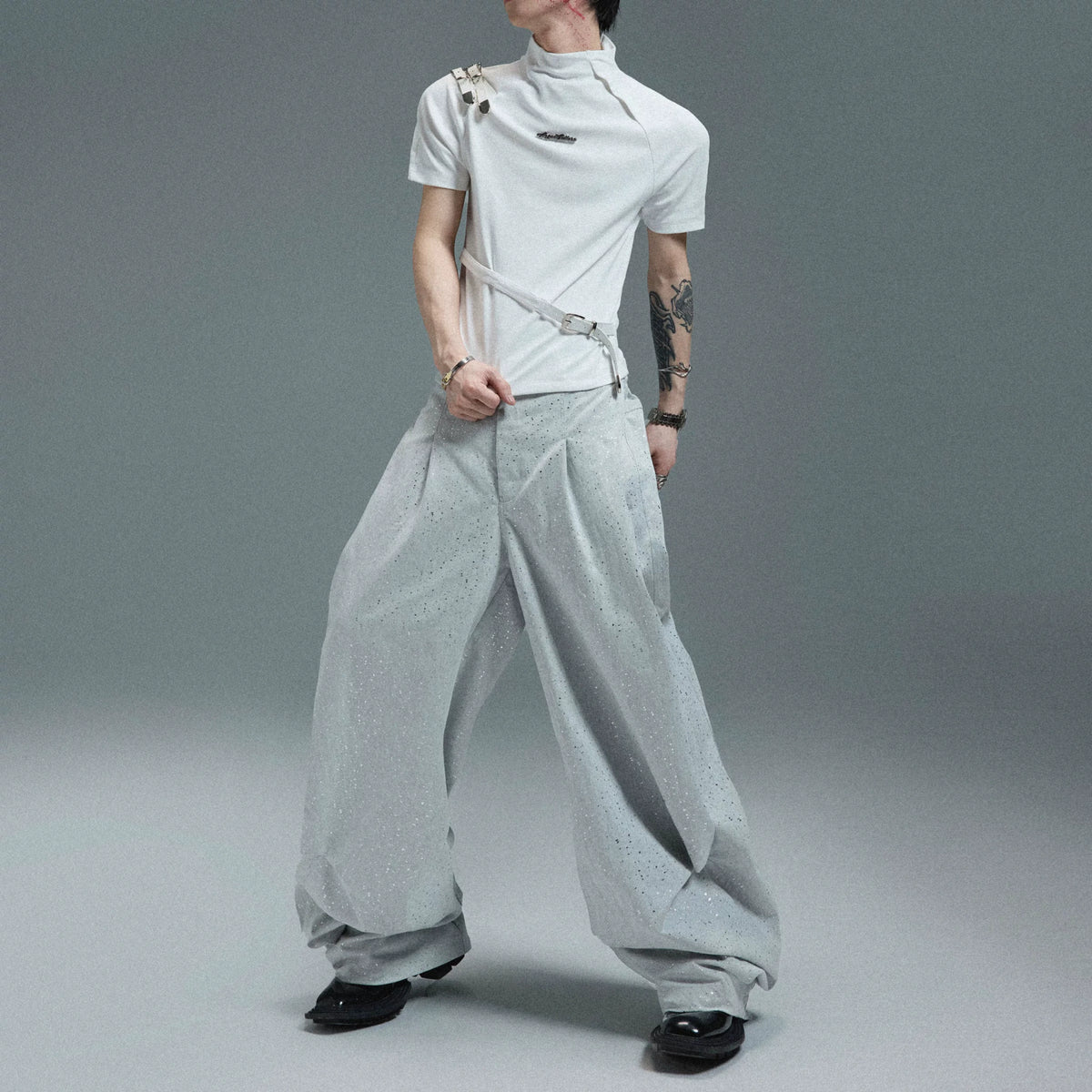 Cotton Letter Graphic T-Shirt | Relaxed Streetwear - main image 5