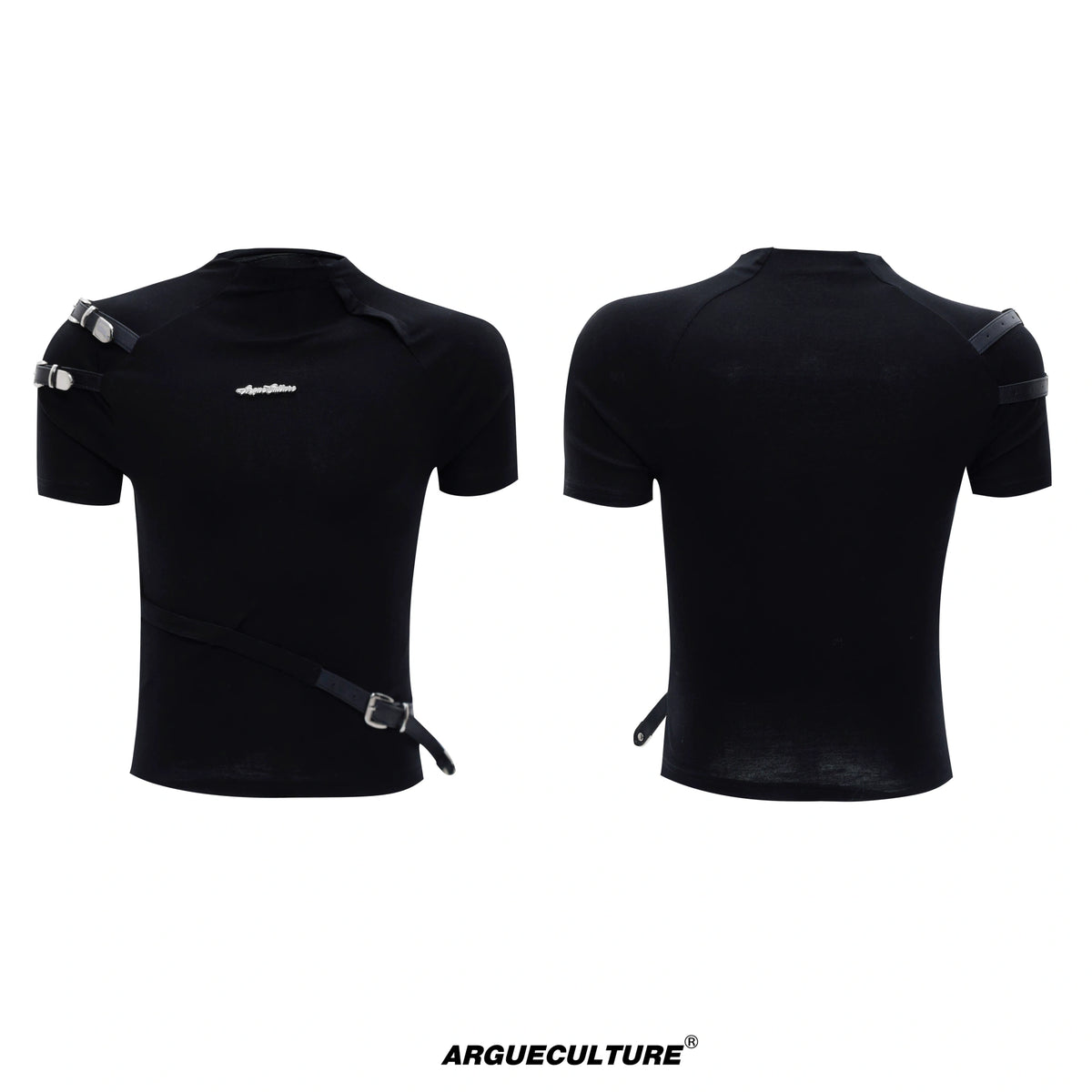 Cotton Letter Graphic T-Shirt | Relaxed Streetwear - Black