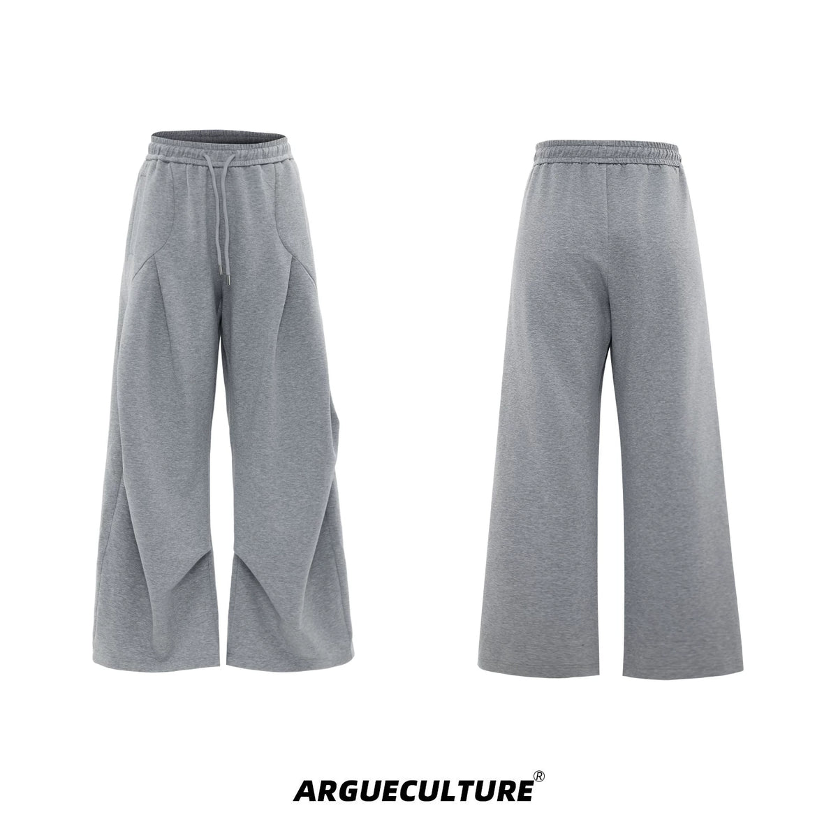 V-Neck Structured Shirt and Trouser Set | Avant-Garde - Charcoal Gray Pants