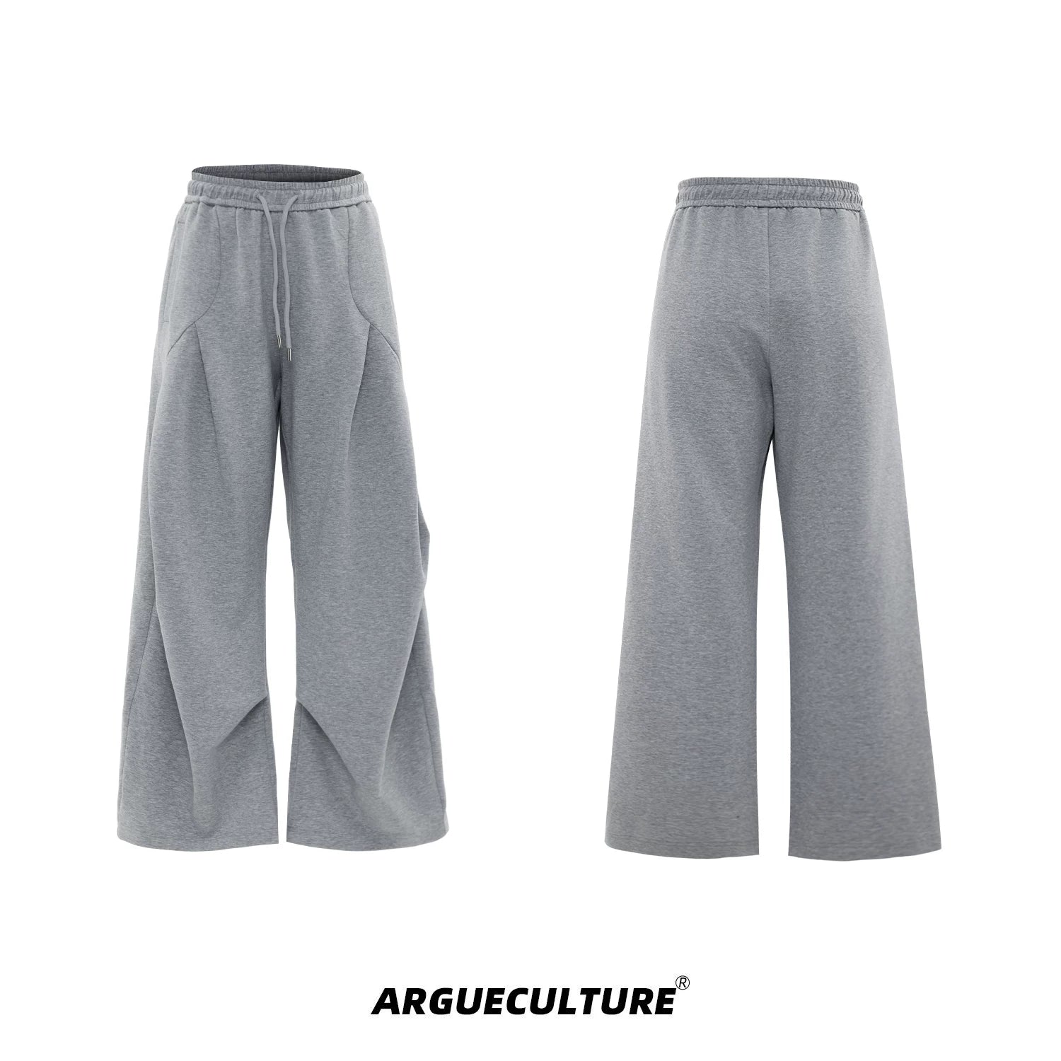 V-Neck Structured Shirt and Trouser Set | Avant-Garde - Charcoal Gray Pants