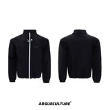 Deconstructed Stand-Collar Sun Jacket | Short Fit - Black Jacket
