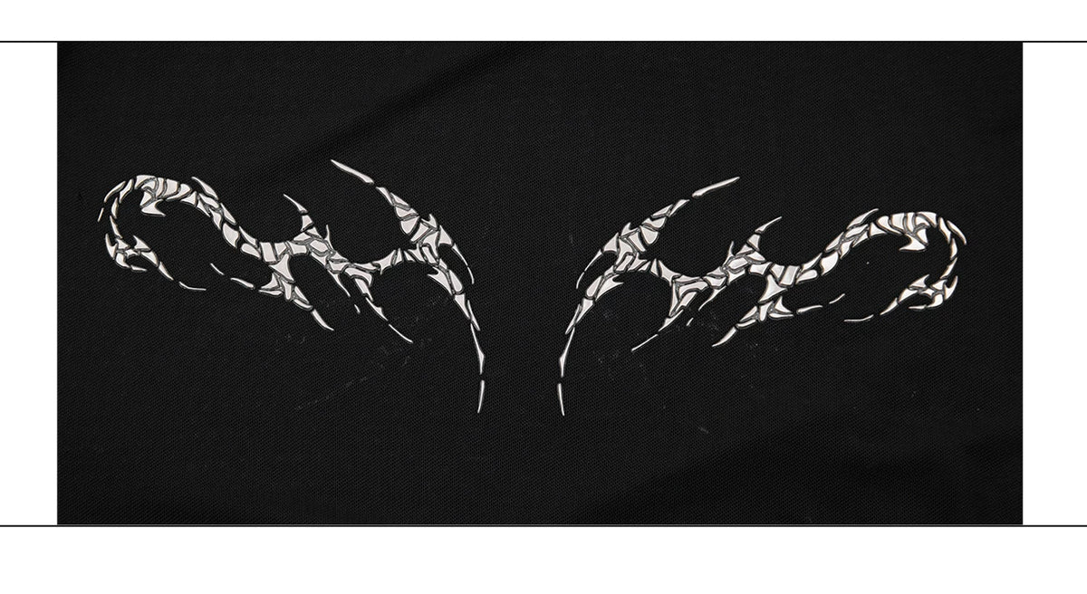 Embossed Mesh Long-Sleeve Tee in Polyester Blend - description image 15